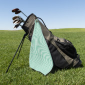 Forest Green Gingham Pattern Small Check Plaid Golfhanddoek (Groen)