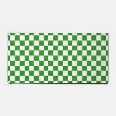 Forest Green & Ivory Square Style Pattern Bureaumat (Voorkant)