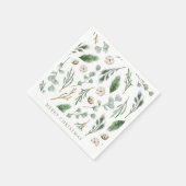 Forest Green Kerstmis Napkins Servet (Hoek)