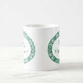 Forest Green Kerstmis Wreath om aan te passen Koffiemok (Center)