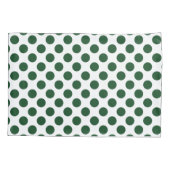 Forest Green Polka Dots Kussensloop (Achterkant)