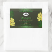Forest Green Product Labels Yellow Hibiscus Logo (Tas)