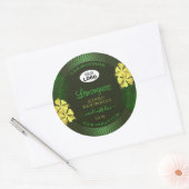 Forest Green Product Labels Yellow Hibiscus Logo (Envelop)