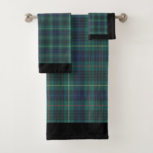 Forest Green Pset Bath Towel Set Bad Handdoek (Insitu)