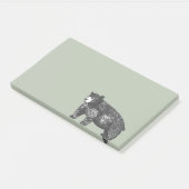 Forest Green Rustic Black Beer Post-it® Notes (Schuin)