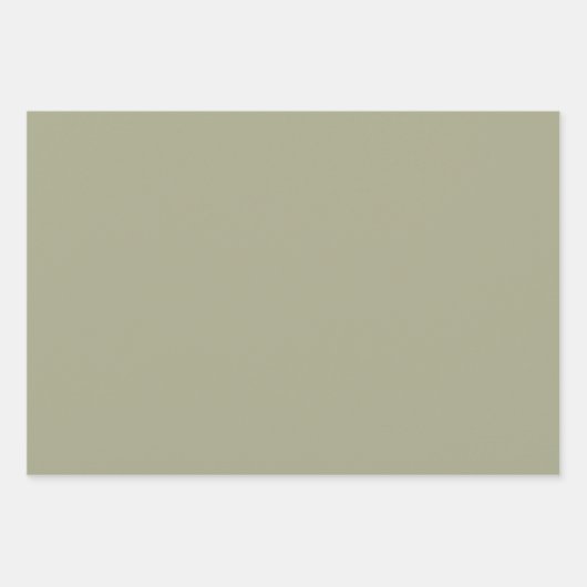 Forest Green & Sage Checkerboard en massieve kleur Inpakpapier Vel (Voorkant 3)