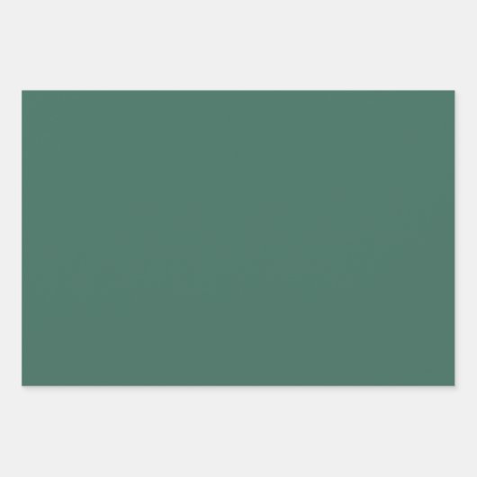 Forest Green & Sage Checkerboard en massieve kleur Inpakpapier Vel (Voorkant)