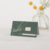 Forest Green Stacked Initialen Monogram bruiloft (Voorkant)