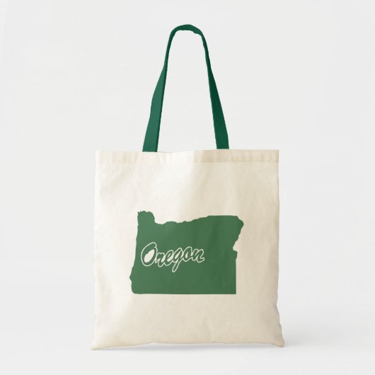 Forest Green State of Oregon Shape Canvas tas (Voorkant)