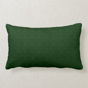 Forest Green Texture Print Lumbar Kussen
