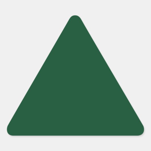 Forest Green Triangle-Sticker Driehoek Sticker (Voorkant)