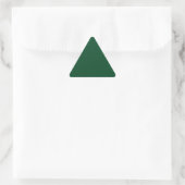 Forest Green Triangle-Sticker Driehoek Sticker (Tas)