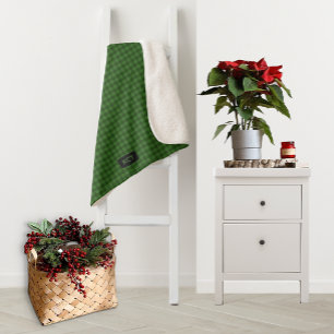 Forest Green van breibuisjes bekijken - Initialen  Sherpa Deken