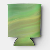 Forest Green Wave Fluid Marmer Blikjeskoeler (Voorkant)