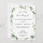 Forest Green Wedding Kaart (Voorkant)