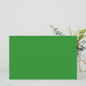 Forest Green & White Custom Paper Sheet (Staand voorkant)