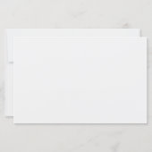 Forest Green & White Custom Paper Sheet (Achterkant)