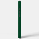 Forest Green White Jersey Naam Nummer Case-Mate iPhone Case (Achterkant / Links)