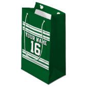 Forest Green White Team Jersey Klein Cadeauzakje (Voorkant Gekanteld)