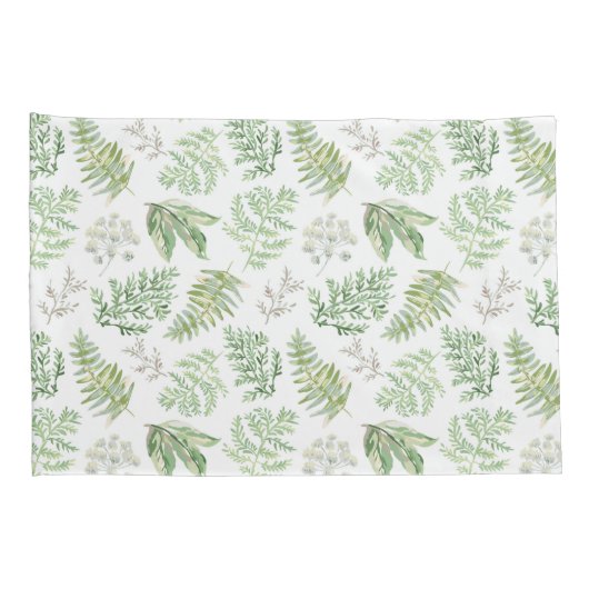 Forest Greenery Pattern Kussensloop (Achterkant-Rechts)