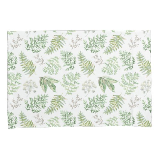 Forest Greenery Pattern Kussensloop (Voorkant-Rechts)