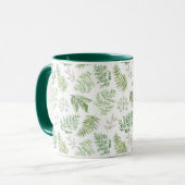 Forest Greenery Pattern Mok (Voorkant links)