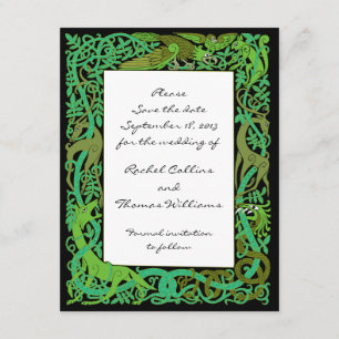 Forest Greens Celtic Save the Date Notice Kaart