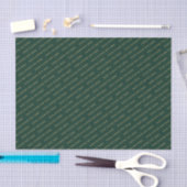 Forest Groen & Goud Minimale Aangepaste Tekst Pakk Tissuepapier (Craft)