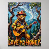 Forest Harmony: Beer's Tree Top Tune Poster (Voorkant)