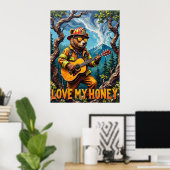 Forest Harmony: Beer's Tree Top Tune Poster (Thuiskantoor)