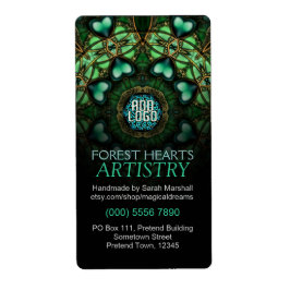 Forest Hearts Art Label