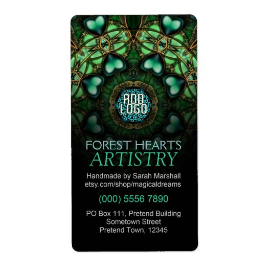 Forest Hearts Art Label (Voorkant)