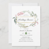 Forest Herbarium Geometrische bruiloft douche Kaart (Voorkant)