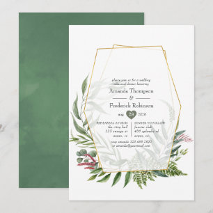 Forest Herbarium Geometrische repetitie diner Kaart