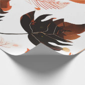 Forest Herfst: Woodland Leaf Patterns Cadeaupapier (Hoek)