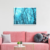 Forest In Azure Canvas Afdruk (Insitu (Woonkamer))