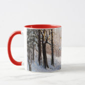 Forest in Winter, fijn kunstschilderij, Mok (Links)