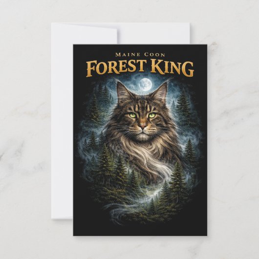 Forest King Bedankkaart (Voorkant)