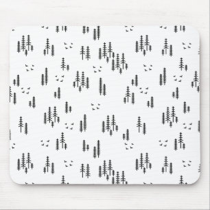 Forest Line Art-patroon Muismat