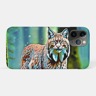 Forest Lynx Gaze Design iPhone 11 Pro Hoesje