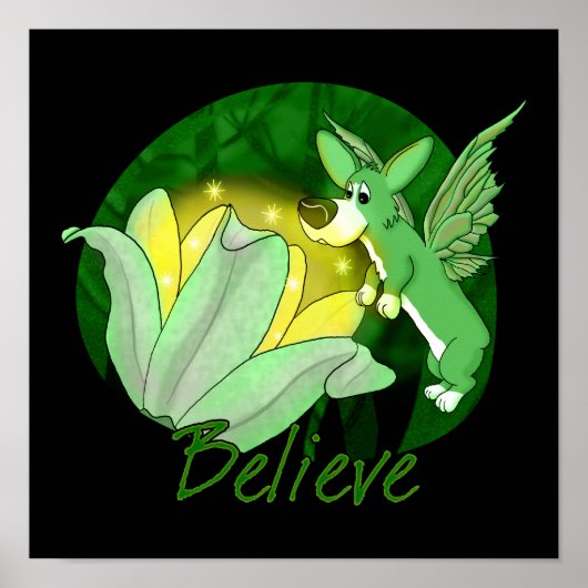 Forest Magic Corgi Poster (Voorkant)