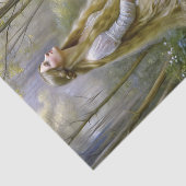 Forest Maiden Long Hair Decoupage Tissuepapier (Detail)