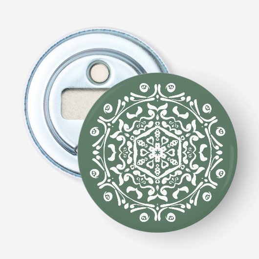 |Forest Mandala Button Flesopener (Voorkant)