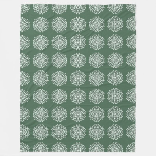 |Forest Mandala Fleece Deken (Voorkant)
