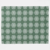 |Forest Mandala Fleece Deken (Voorkant (Horizontaal))