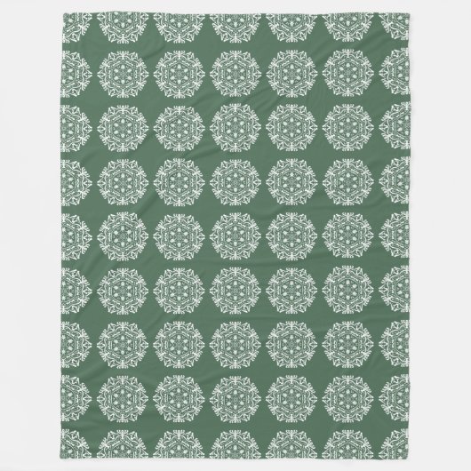 Forest Mandala Fleece Deken (Voorkant)