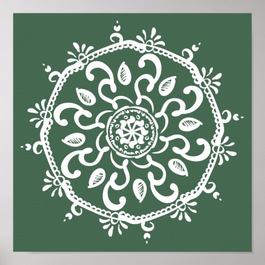 Forest Mandala Poster (Voorkant)