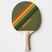 Forest Marsh Gestreept met Naam Tafeltennisbatje (Voorkant)