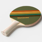 Forest Marsh Gestreept met Naam Tafeltennisbatje (Voorkant Gekanteld)