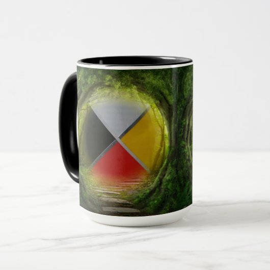 Forest Medicine Wheel Large Combo Mok (Voorkant links)